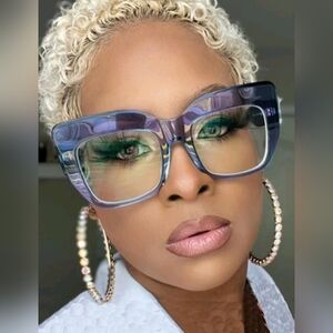 NEW Purple Ombre Oversize Fashion Glasses